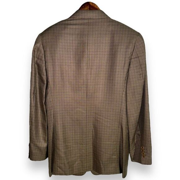 Canali Multicolored Houndstooth Silk & Wool Sport Coat 42R - Picture 9 of 10